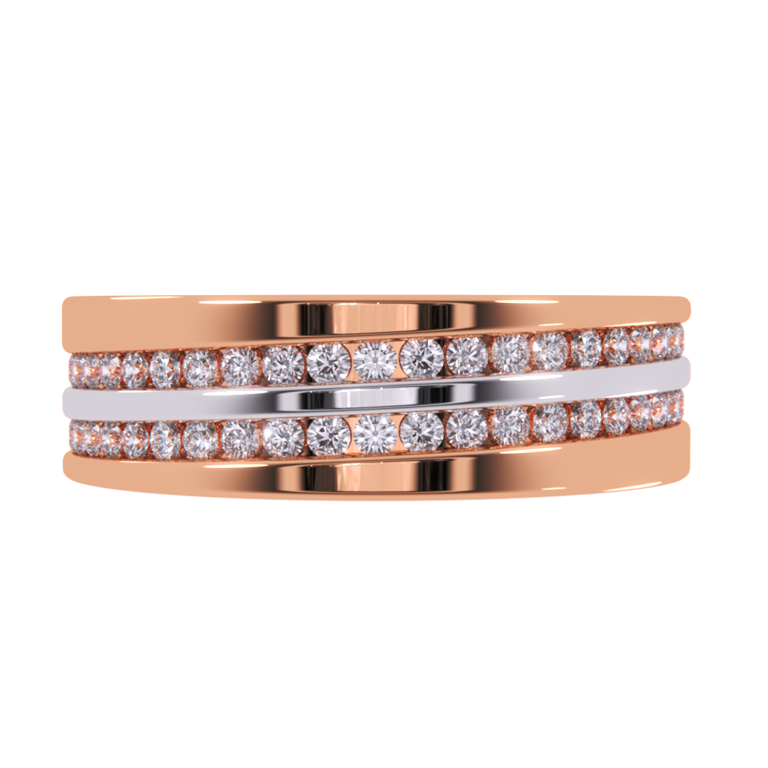 Two Row Promise Wedding Women Band